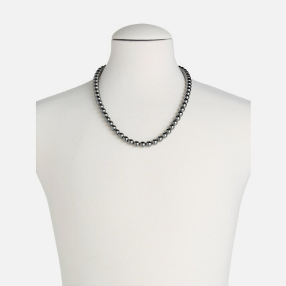 Blackjack Hematite Stone Necklace